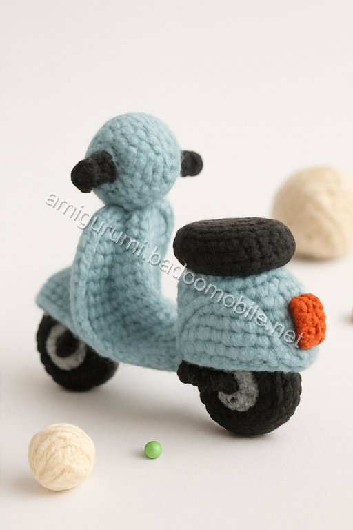 Amigurumi Vespa Motorcycle Free Pattern