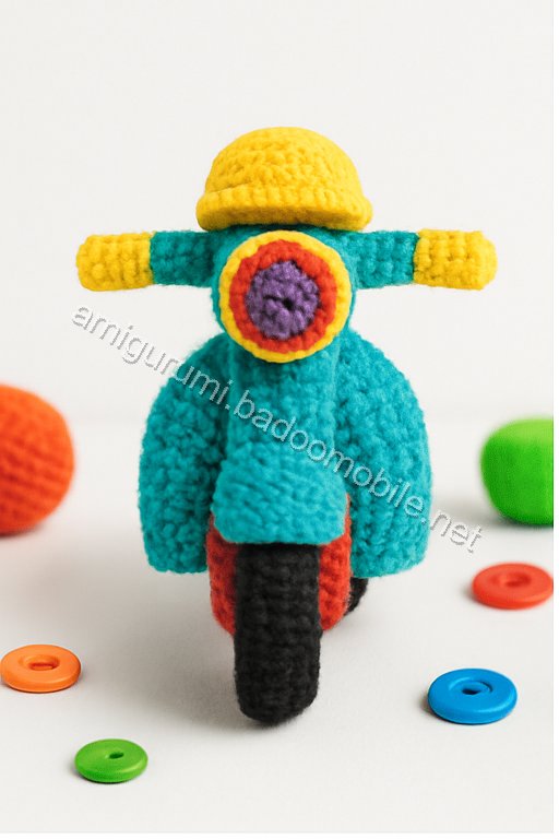 Amigurumi Vespa Motorcycle Free Pattern