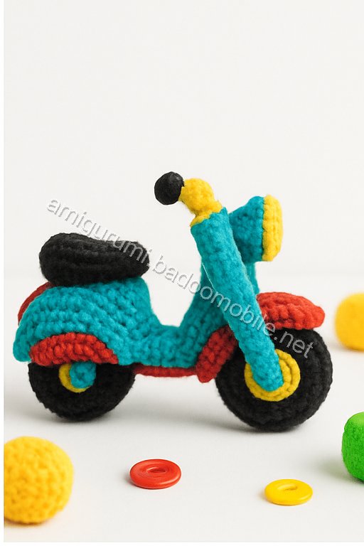 Amigurumi Vespa Motorcycle Free Pattern