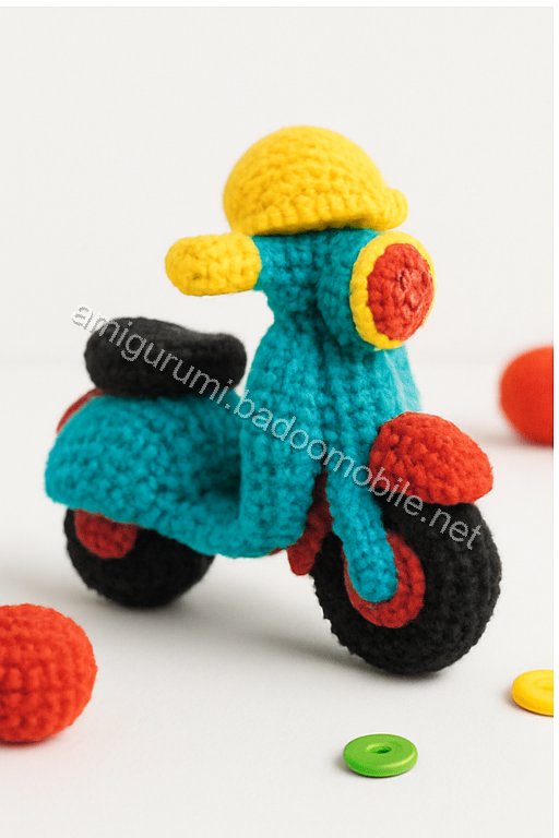 Amigurumi Vespa Motorcycle Free Pattern