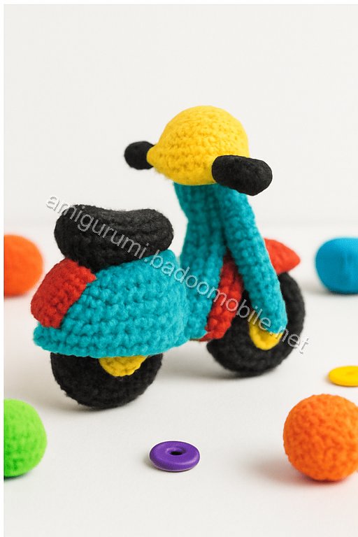 Amigurumi Vespa Motorcycle Free Pattern