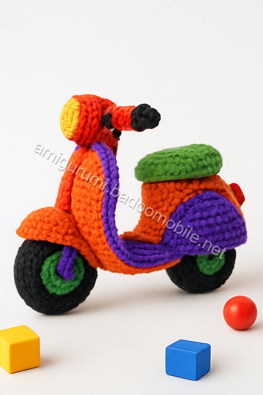 Amigurumi Vespa Motorcycle Free Pattern