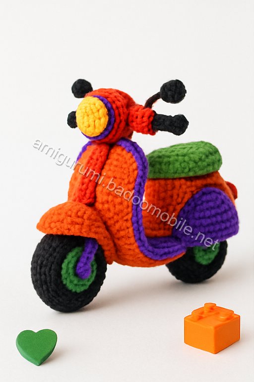 Amigurumi Vespa Motorcycle Free Pattern