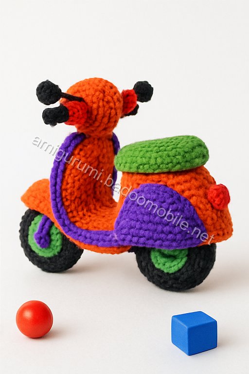Amigurumi Vespa Motorcycle Free Pattern
