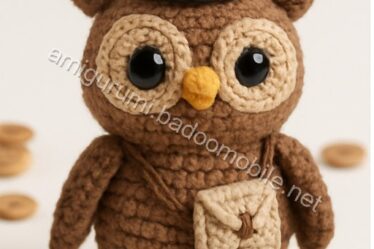 Free Crochet Pattern: Amigurumi Wise Owl Postmaster - owl-q1p1.jpg
