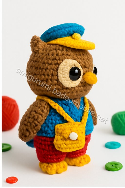 Free Crochet Pattern: Amigurumi Wise Owl Postmaster