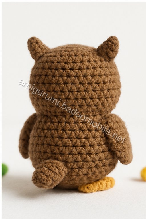 Free Crochet Pattern for Adorable Amigurumi Owl with Open Wings