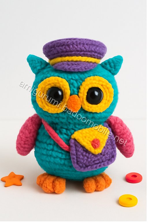 Free Crochet Pattern: Amigurumi Wise Owl Postmaster