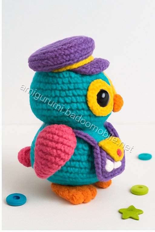 Free Crochet Pattern: Amigurumi Wise Owl Postmaster