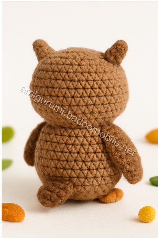 Free Crochet Pattern for Adorable Amigurumi Owl with Open Wings