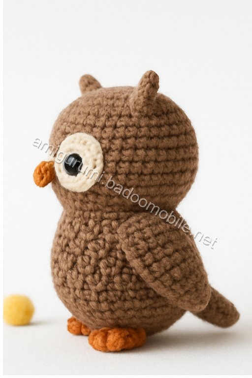 Free Crochet Pattern for Adorable Amigurumi Owl with Open Wings