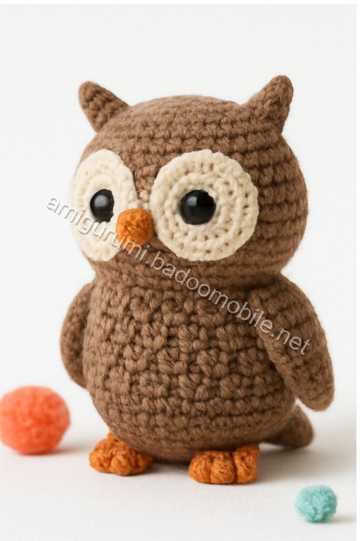Free Crochet Pattern for Adorable Amigurumi Owl with Open Wings