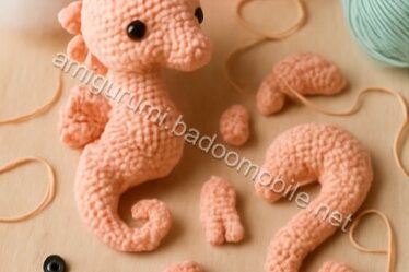Free Crochet Pattern for Sandy the Seahorse Amigurumi - seahorse-parts-1.jpg