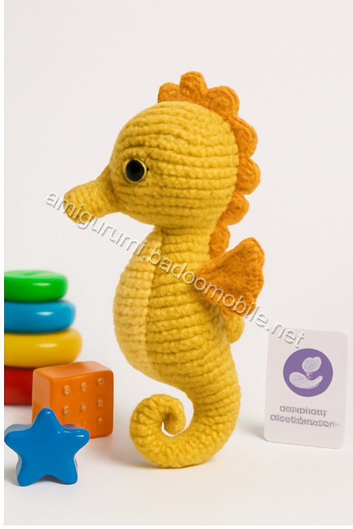 Free Crochet Pattern for Sandy the Seahorse Amigurumi
