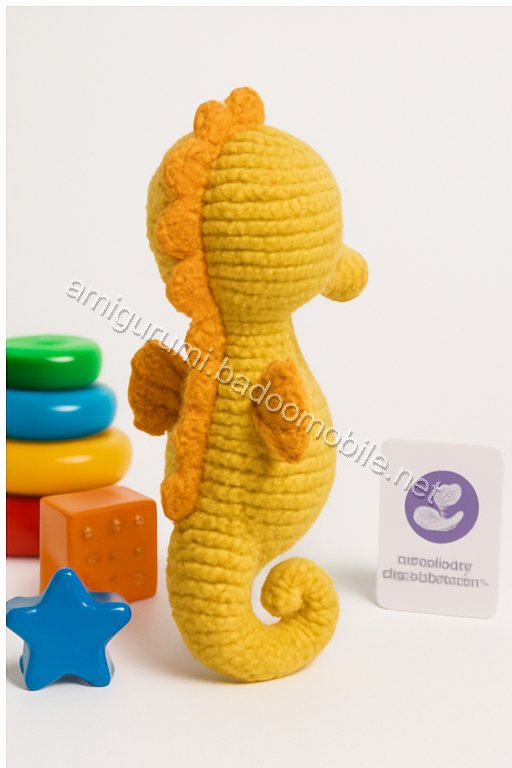 Free Crochet Pattern for Sandy the Seahorse Amigurumi