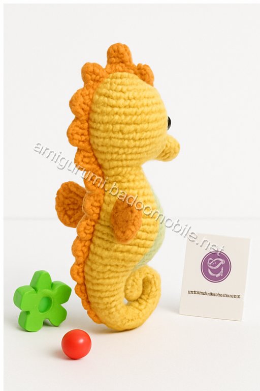 Free Crochet Pattern for Sandy the Seahorse Amigurumi