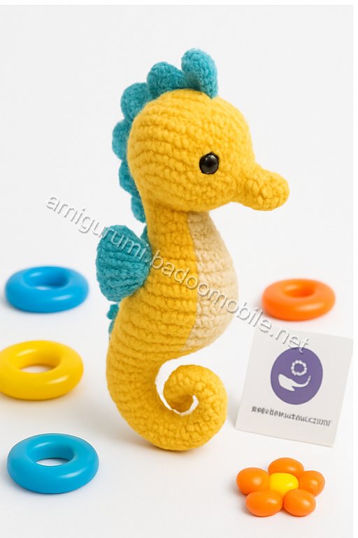 Free Crochet Pattern for Sandy the Seahorse Amigurumi