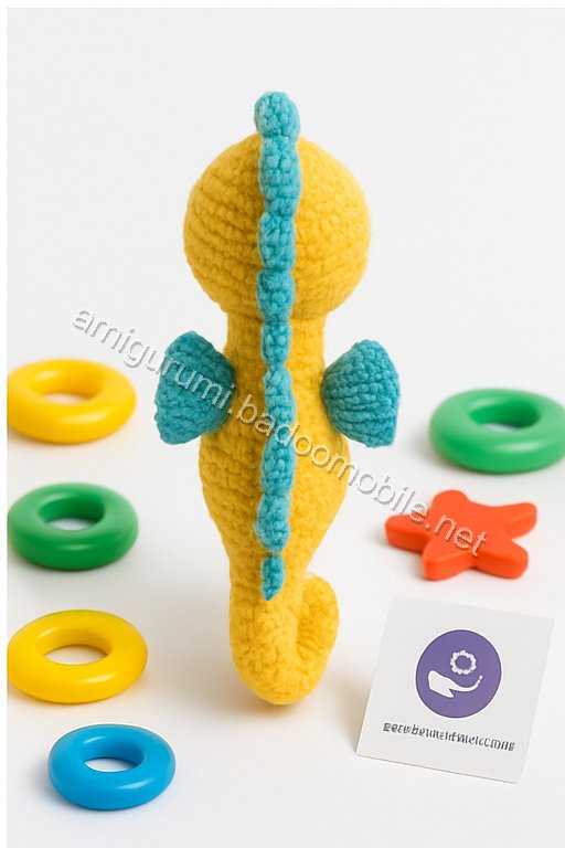 Free Crochet Pattern for Sandy the Seahorse Amigurumi