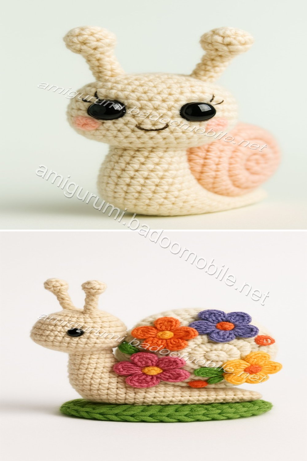 Free Crochet Pattern: Adorable Amigurumi Snail with Flowers