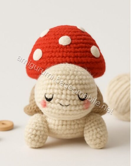 Charming Mushroom Cottage Turtle - Free Crochet Pattern - turtle-q1p1.jpg