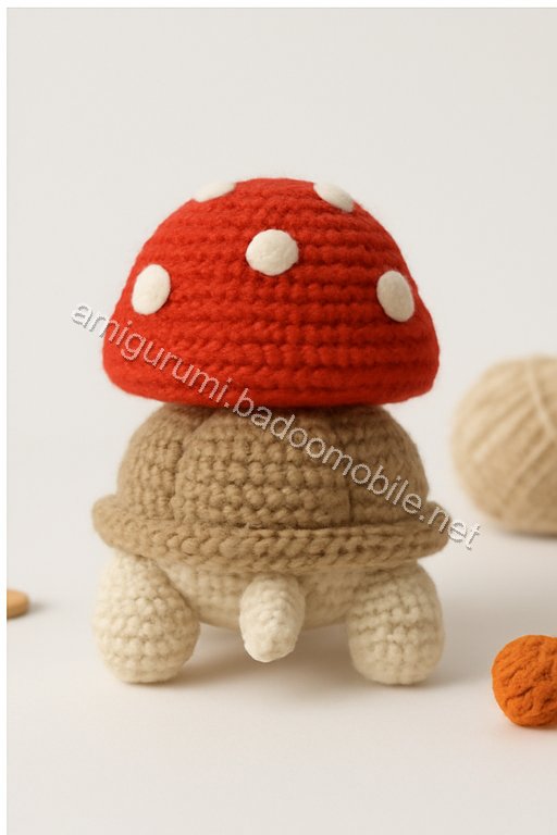 Charming Mushroom Cottage Turtle - Free Crochet Pattern