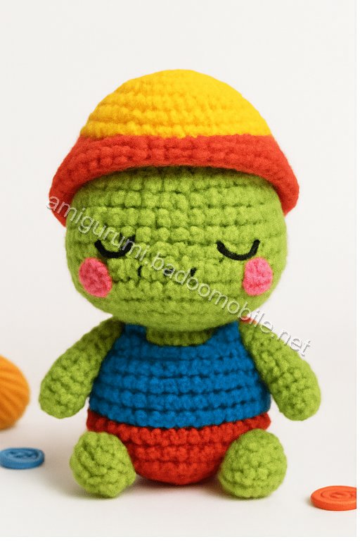 Charming Mushroom Cottage Turtle - Free Crochet Pattern