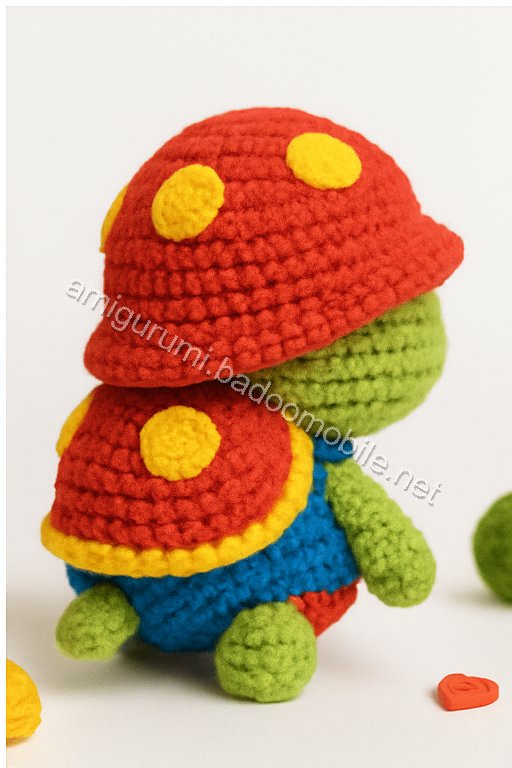 Charming Mushroom Cottage Turtle - Free Crochet Pattern
