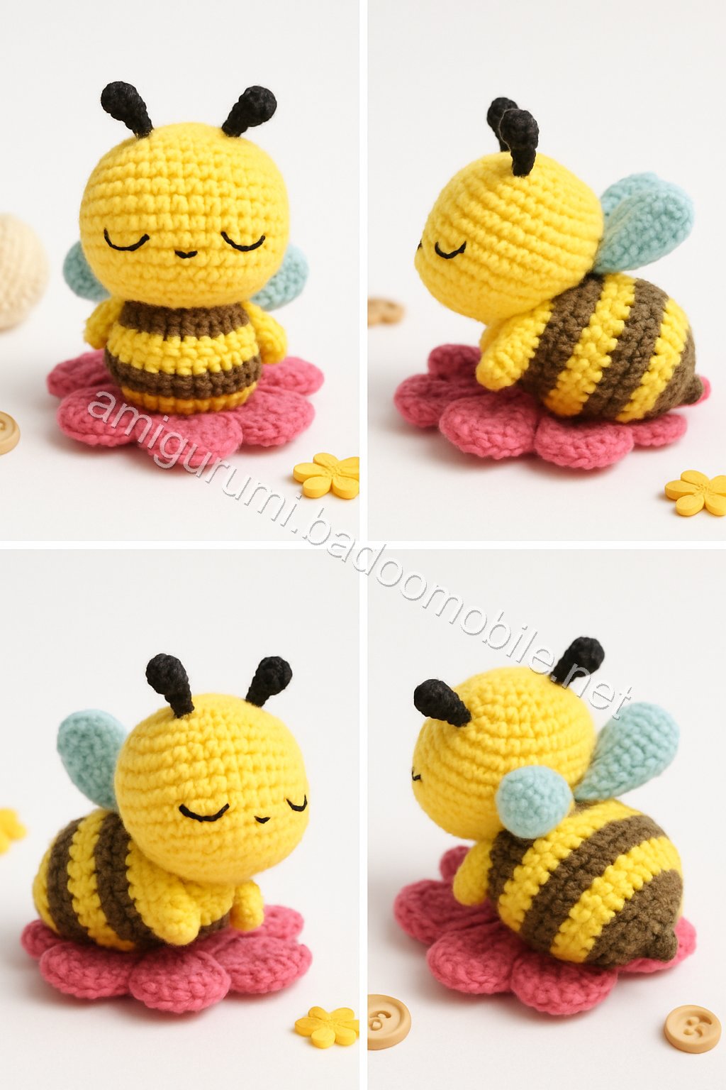 Amigurumi Sleeping Bee Free Pattern
