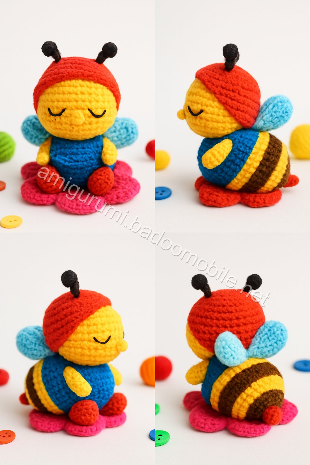 Amigurumi Sleeping Bee Free Pattern