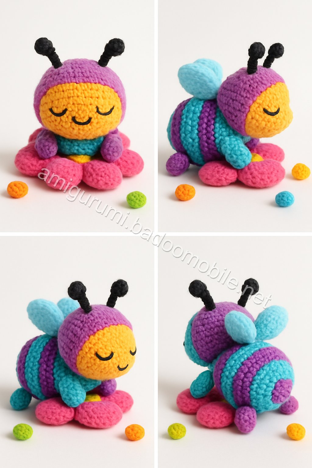 Amigurumi Sleeping Bee Free Pattern