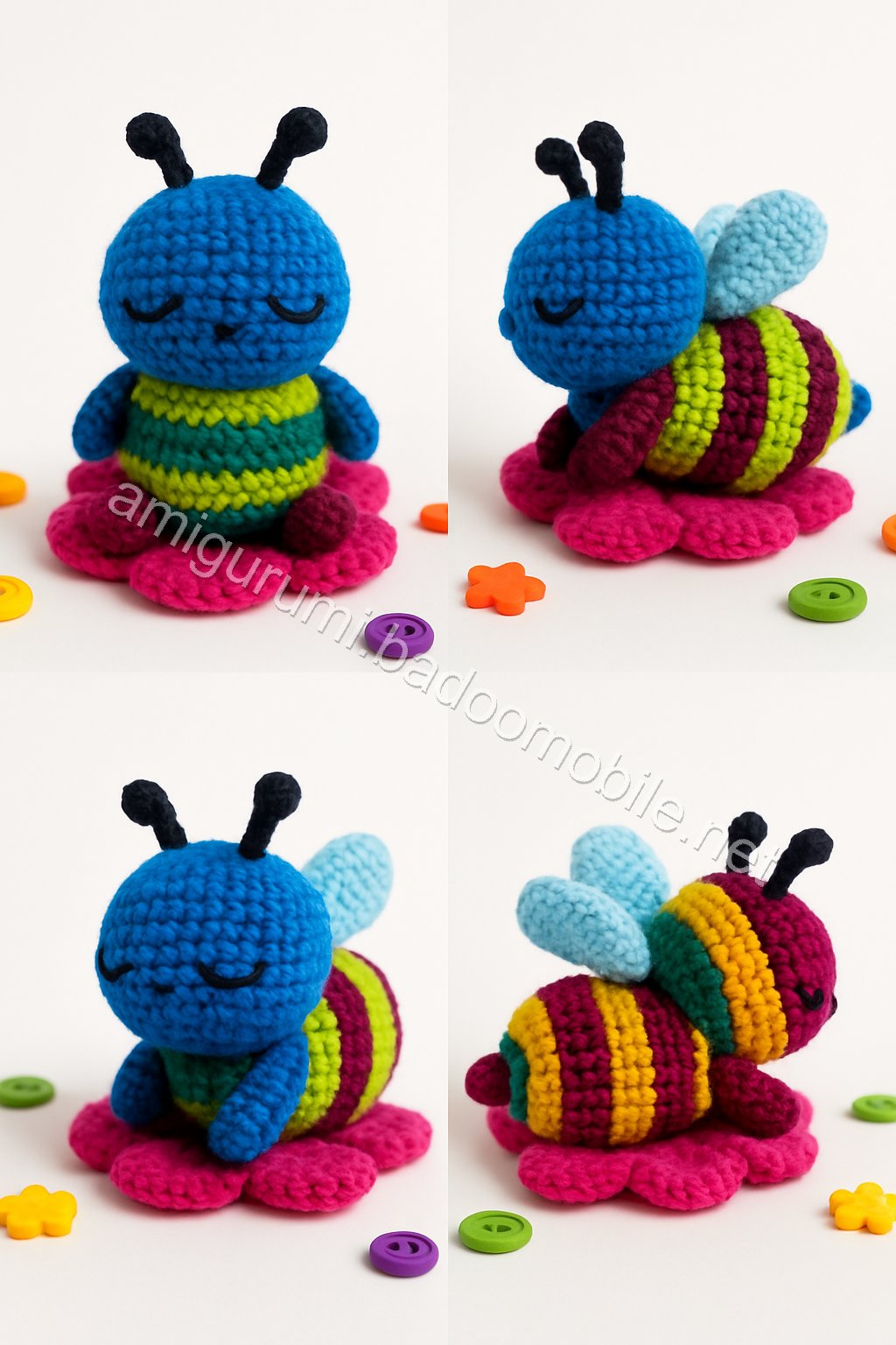 Amigurumi Sleeping Bee Free Pattern