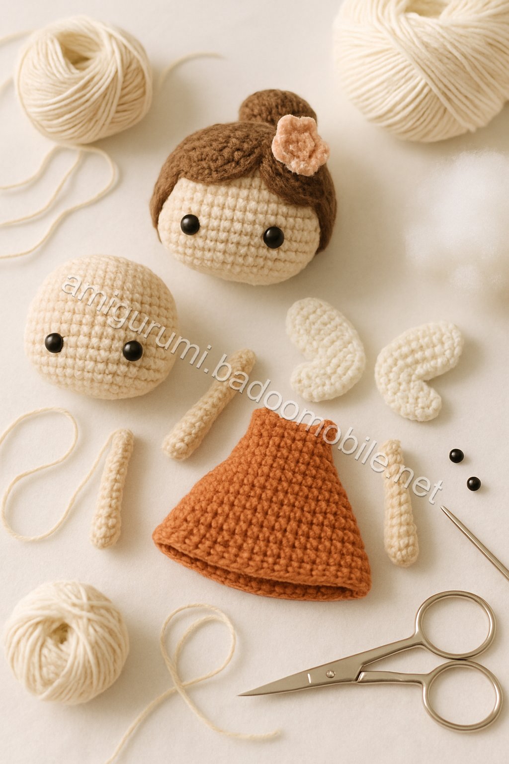 Amigurumi Pocket Fairy Free Pattern crochet parts