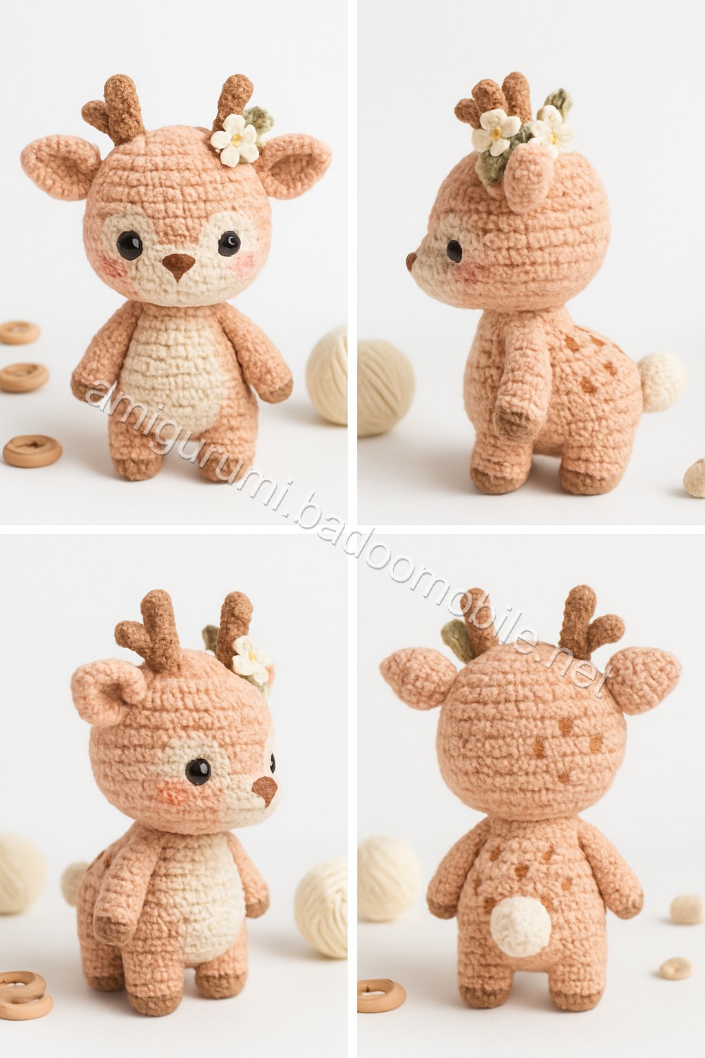 Amigurumi Peach Blossom Fawn Free Pattern