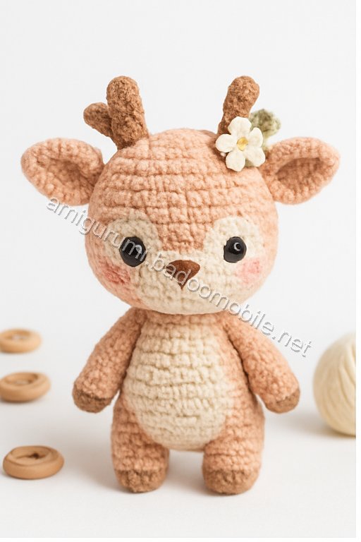 Amigurumi Peach Blossom Fawn Free Pattern