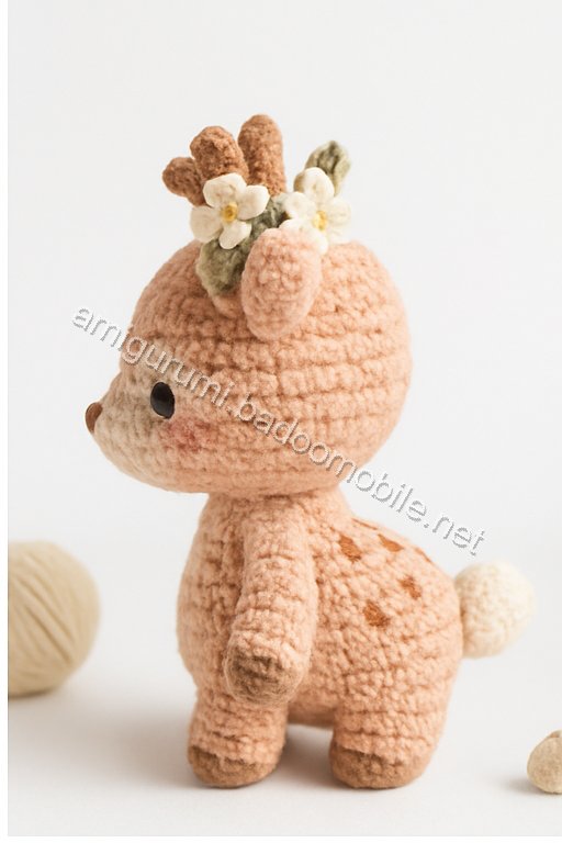 Amigurumi Peach Blossom Fawn Free Pattern