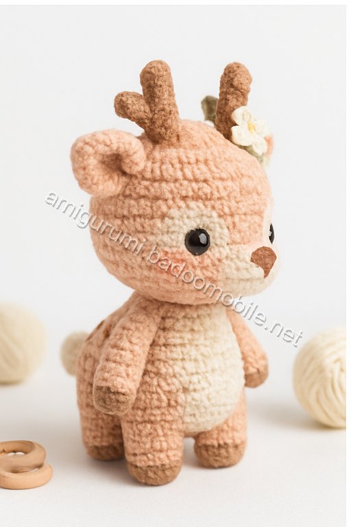 Amigurumi Peach Blossom Fawn Free Pattern