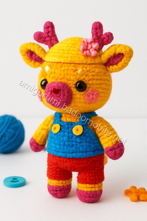 Amigurumi Peach Blossom Fawn Free Pattern