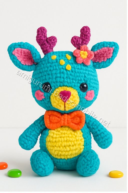 Amigurumi Peach Blossom Fawn Free Pattern