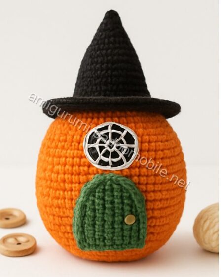 Amigurumi Pumpkin Witch House Free Pattern - pumpkin-q1p1.jpg