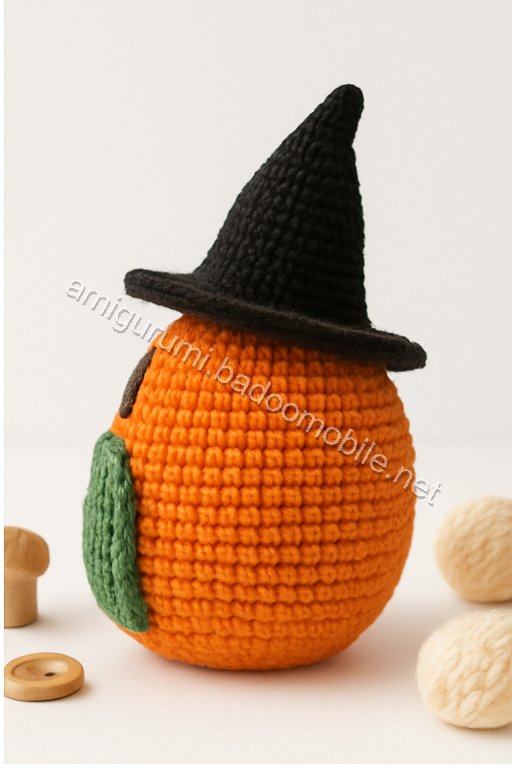 Amigurumi Pumpkin Witch House Free Pattern