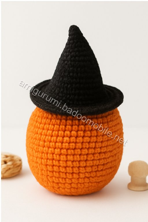 Amigurumi Pumpkin Witch House Free Pattern