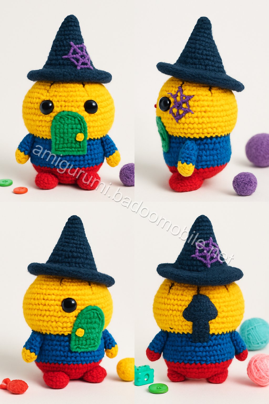 Amigurumi Pumpkin Witch House Free Pattern