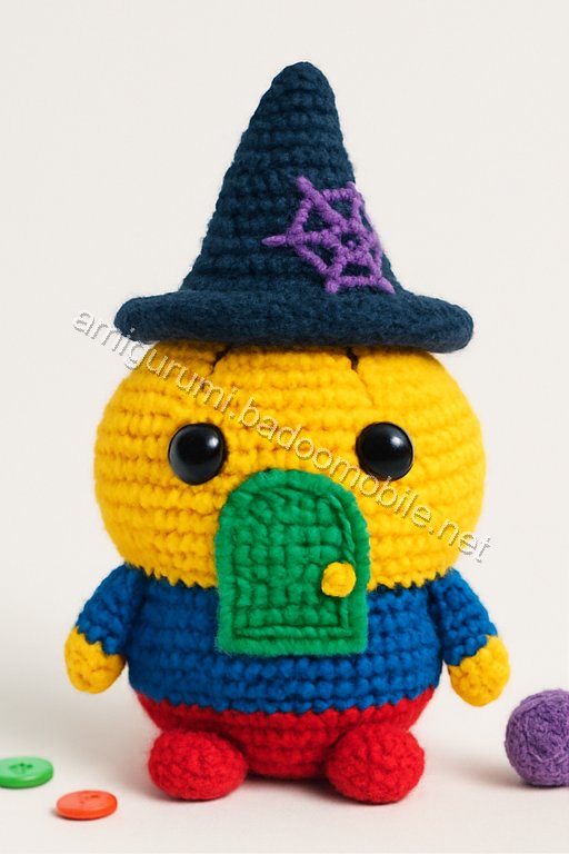 Amigurumi Pumpkin Witch House Free Pattern