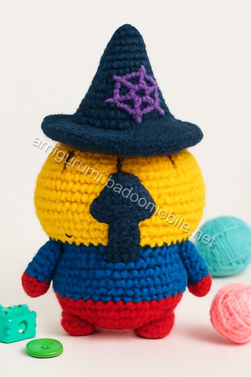 Amigurumi Pumpkin Witch House Free Pattern