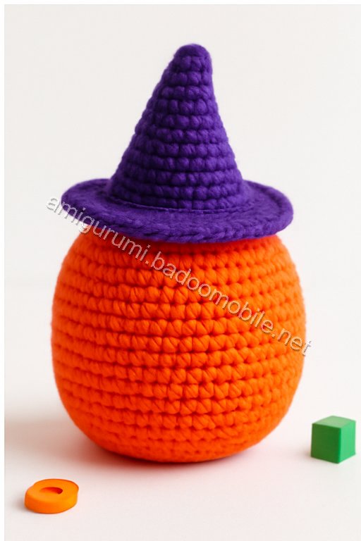 Amigurumi Pumpkin Witch House Free Pattern
