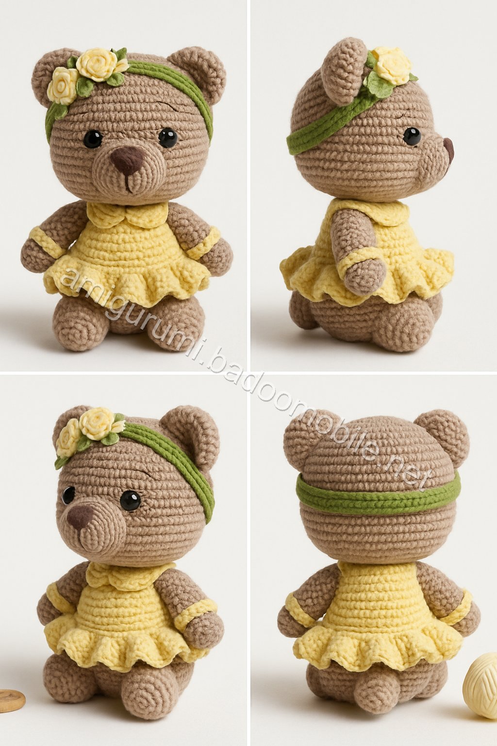 Amigurumi Spring Blossom Bear Free Pattern