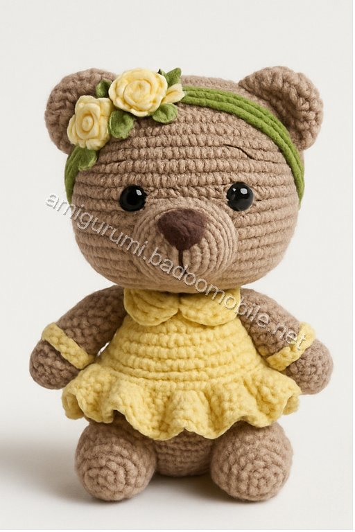 Amigurumi Spring Blossom Bear Free Pattern