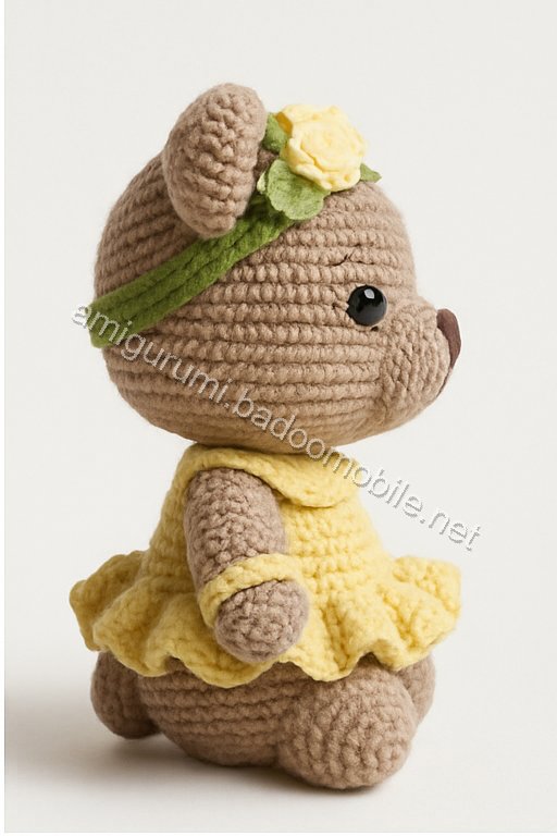 Amigurumi Spring Blossom Bear Free Pattern