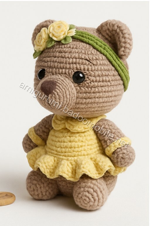 Amigurumi Spring Blossom Bear Free Pattern