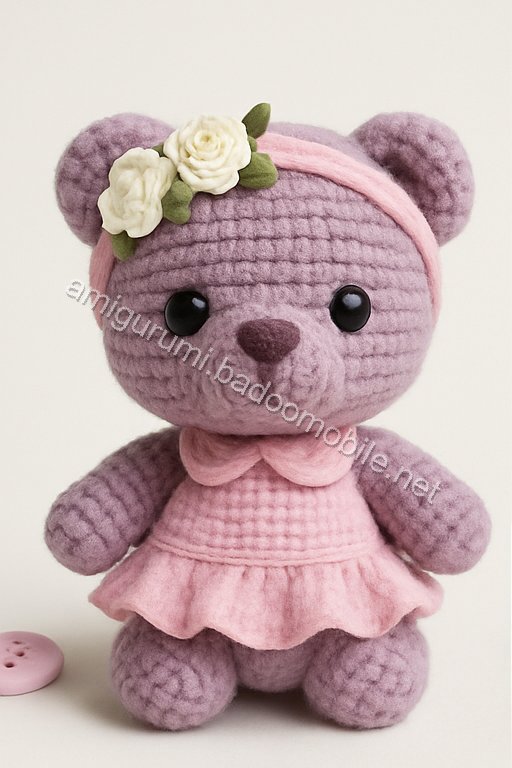 Amigurumi Spring Blossom Bear Free Pattern